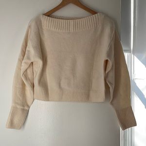 & Other Stories Cream Boatneck Sweater - XS